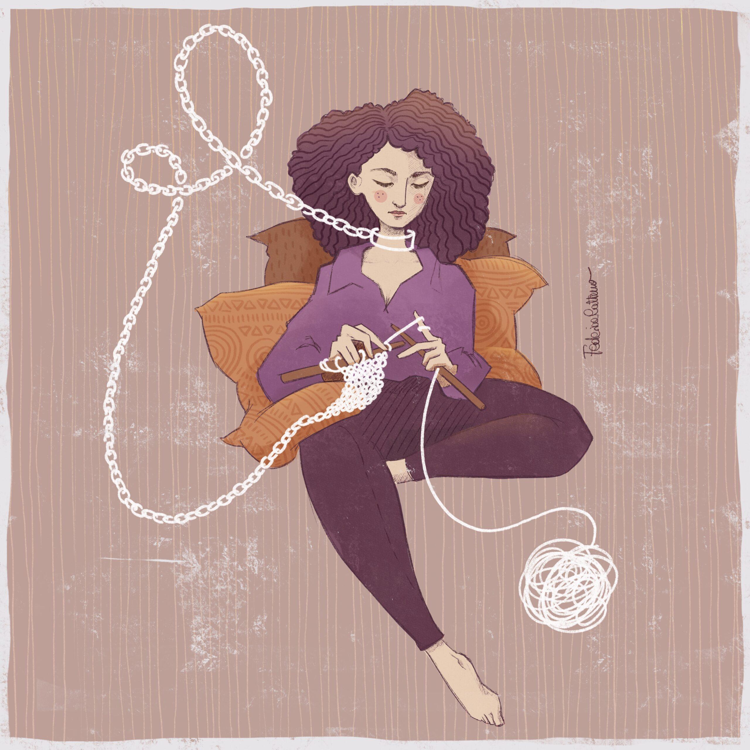 digital illustration on mental health awareness