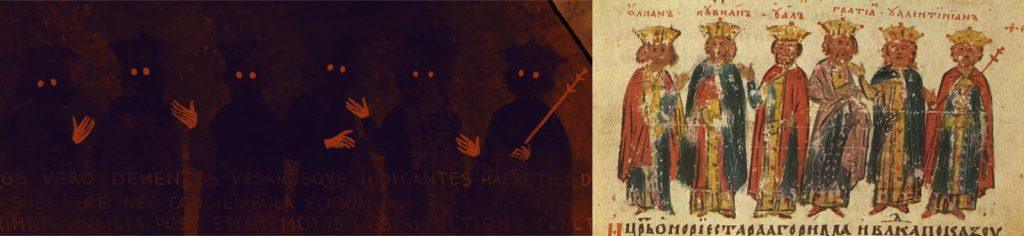 Edict of thessalonica symbolic illustration detail
