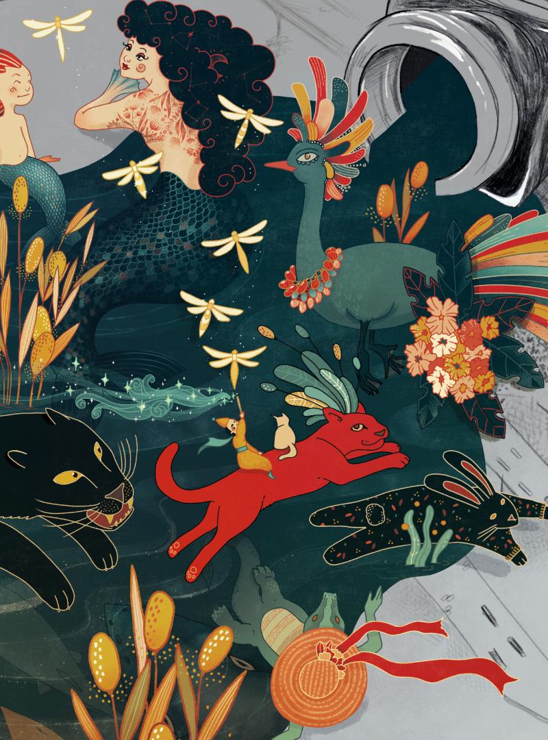 Illustrazione concettuale simbolo dell’errore creativo e della libertà artistica.